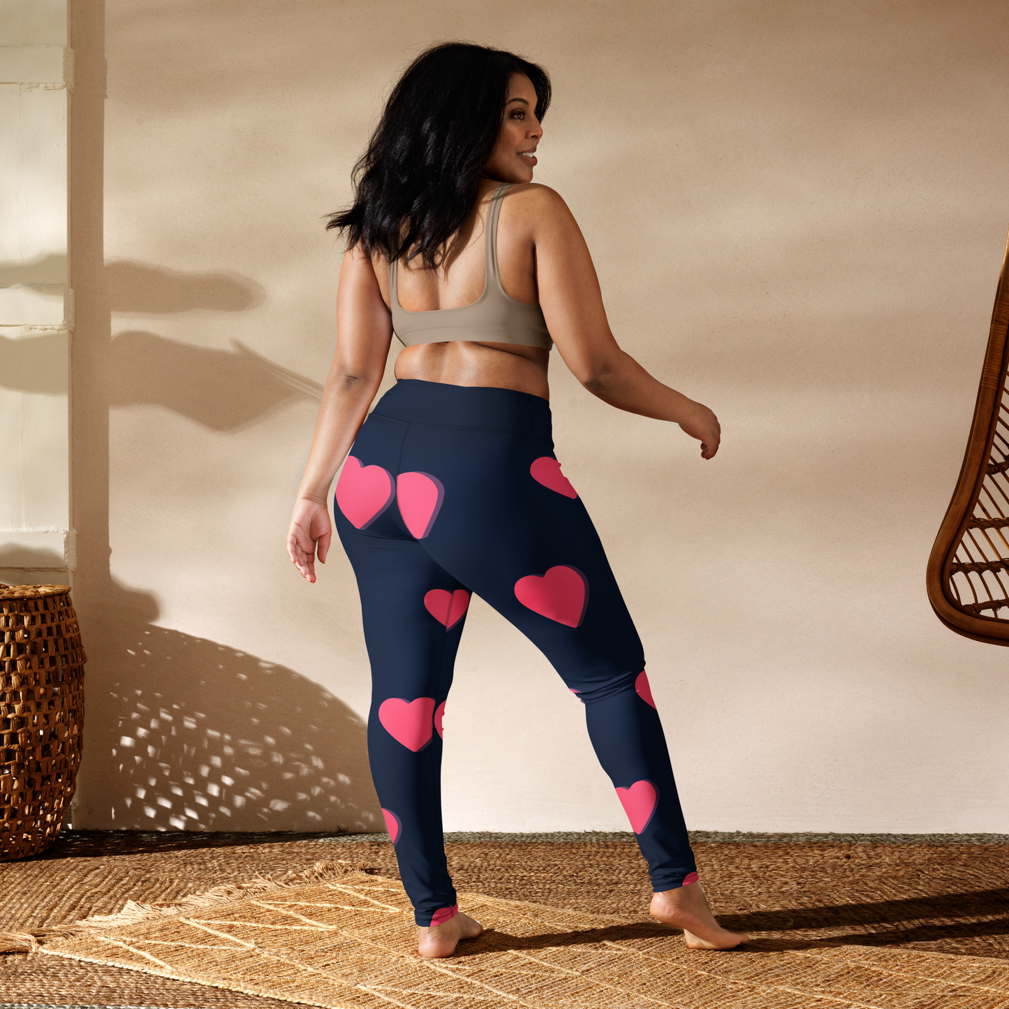 BLUELANDER's premium All Over Printed High Waist Leggings with Pockets.
