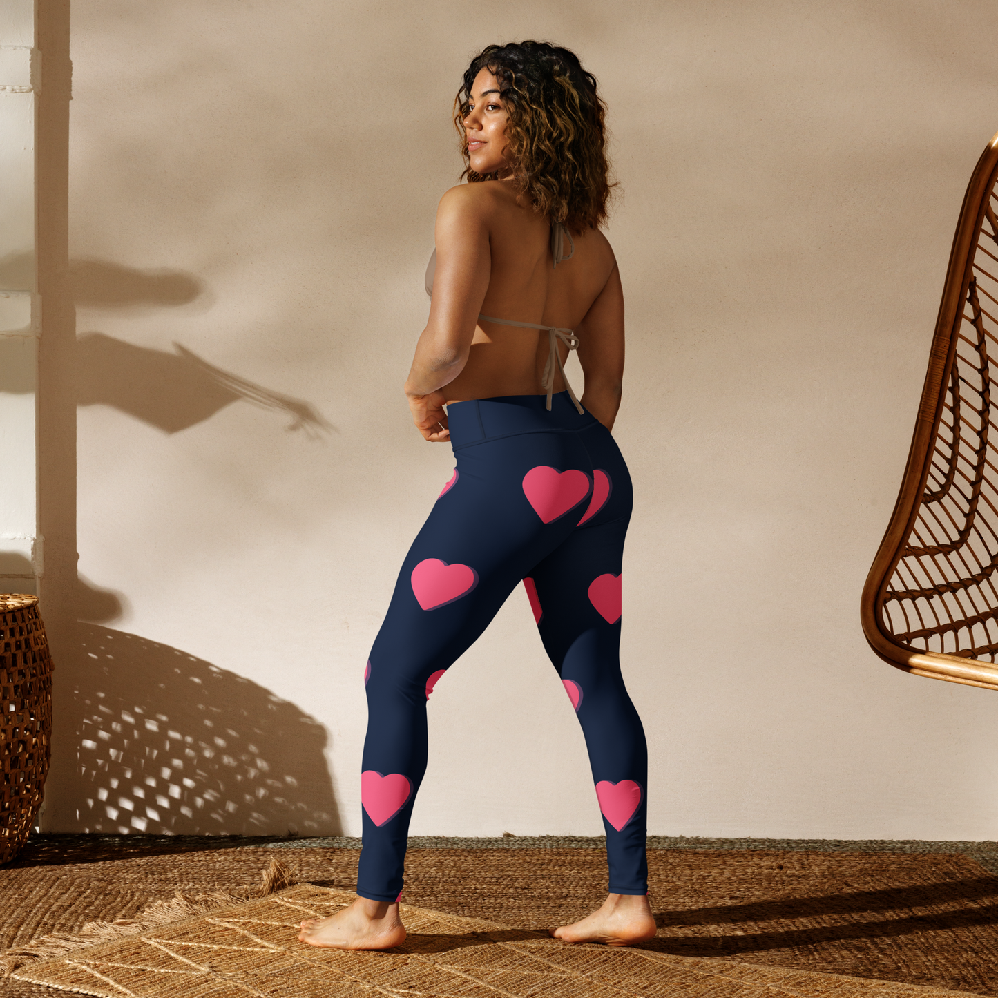 BLUELANDER's premium All Over Printed High Waist Leggings with Pockets.