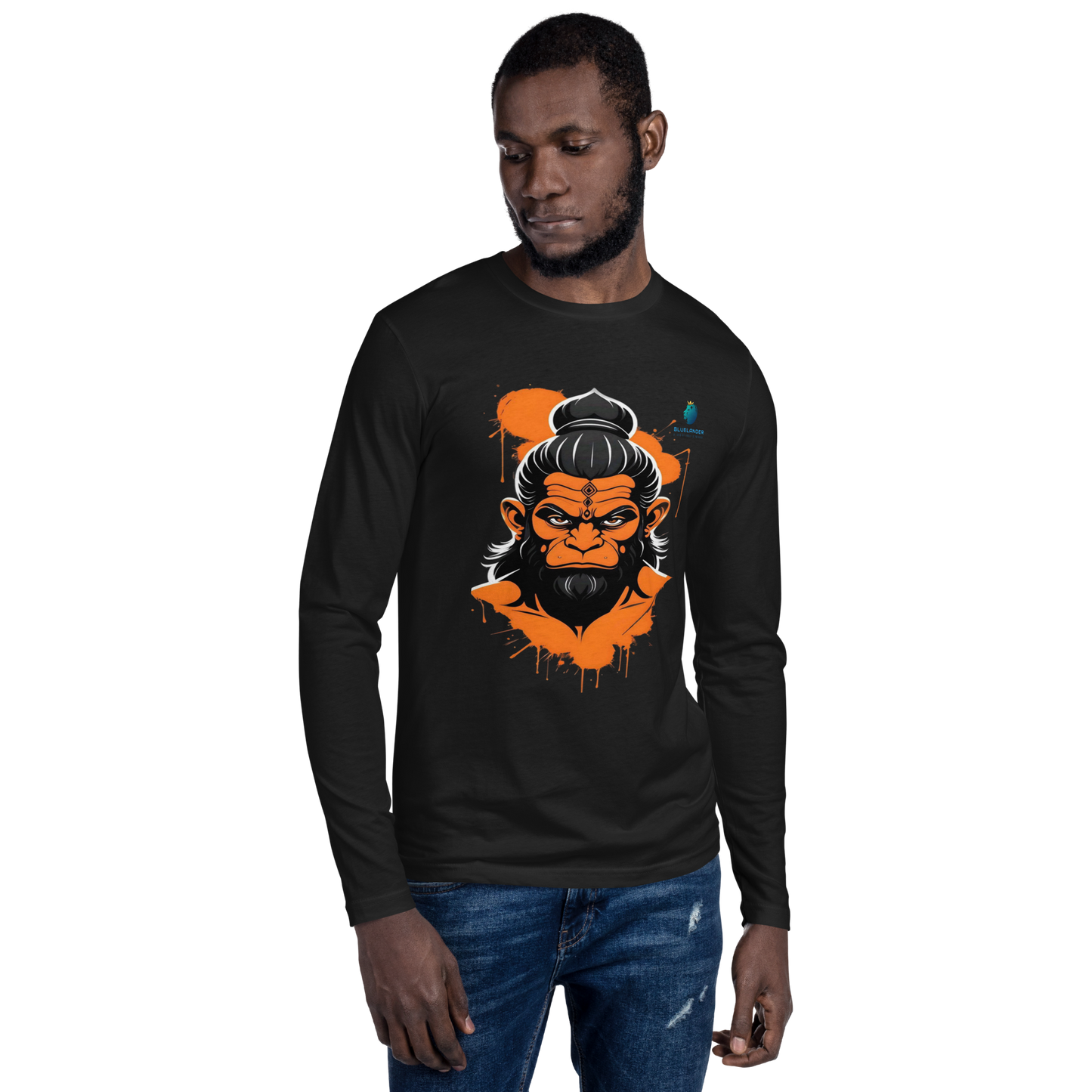Premium Unisex Hanuman Grace Bhastra T-shirt: Divine Power & Comfort | Bluelander
