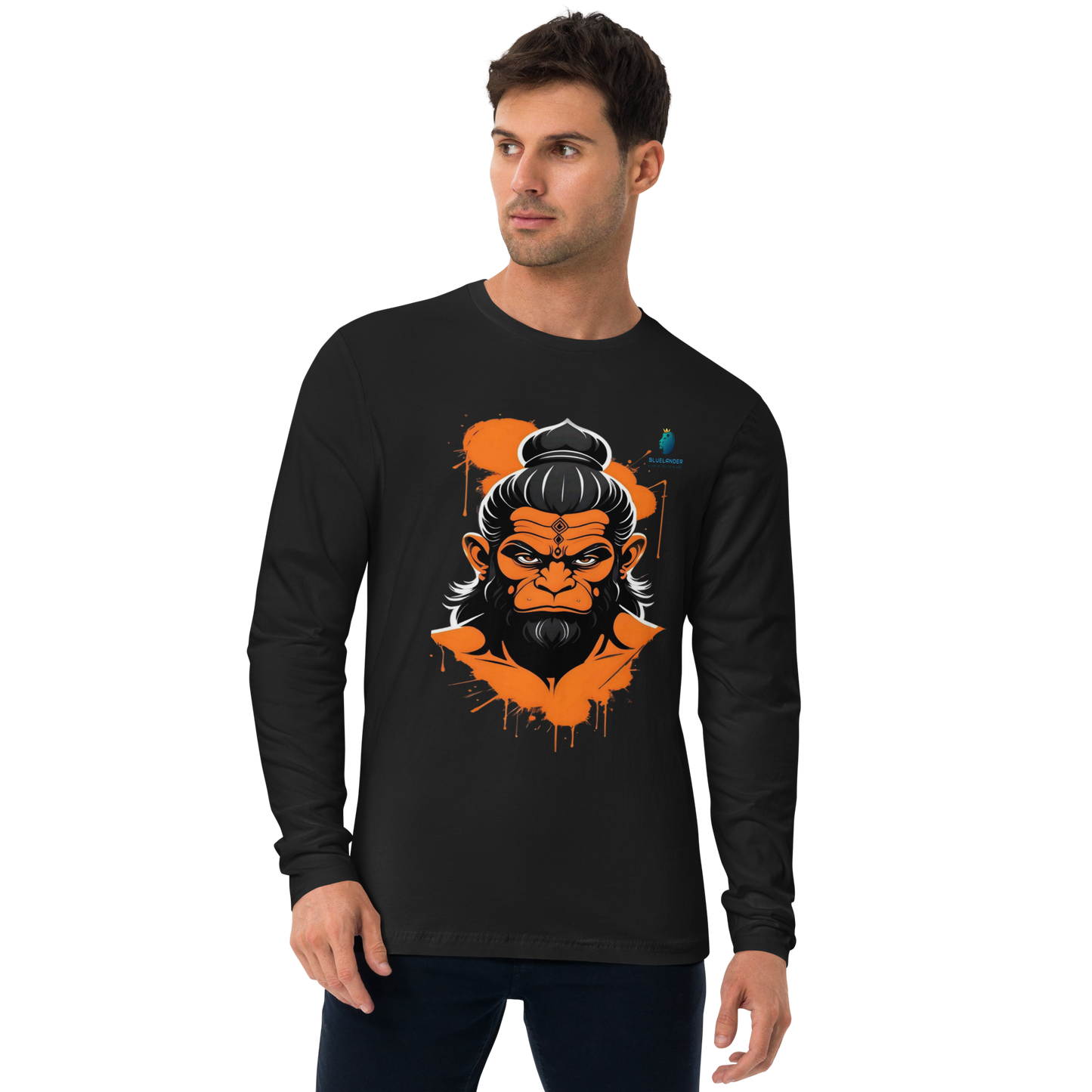 Premium Unisex Hanuman Grace Bhastra T-shirt: Divine Power & Comfort | Bluelander