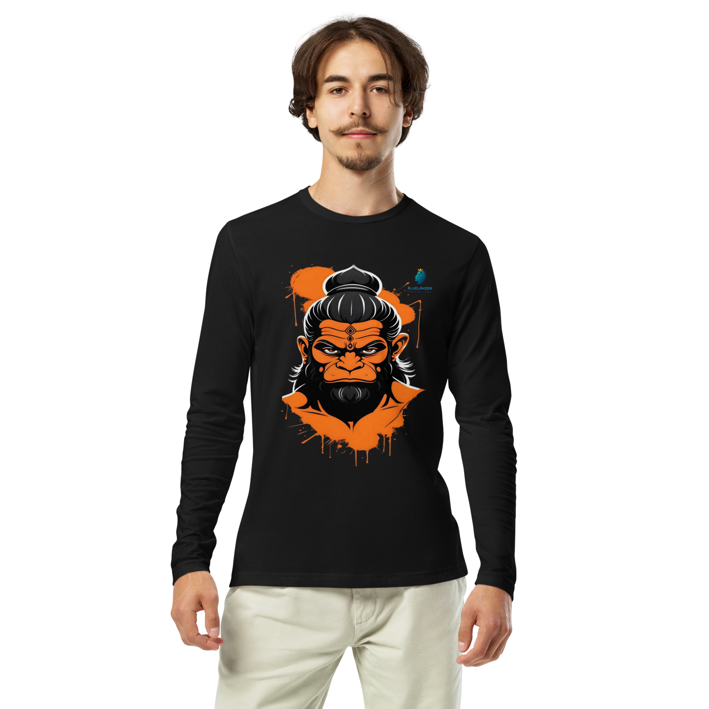 Premium Unisex Hanuman Grace Bhastra T-shirt: Divine Power & Comfort | Bluelander
