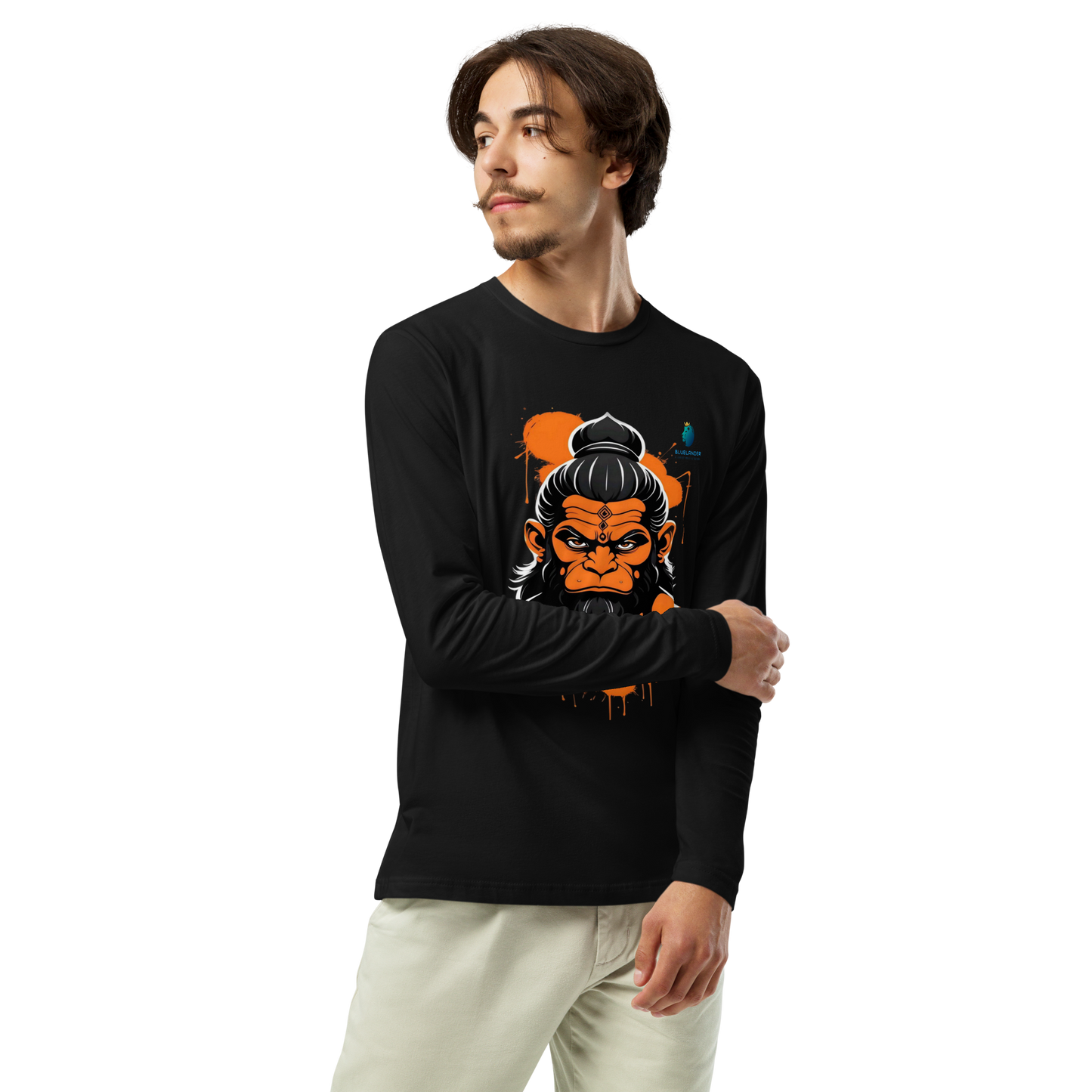 Premium Unisex Hanuman Grace Bhastra T-shirt: Divine Power & Comfort | Bluelander