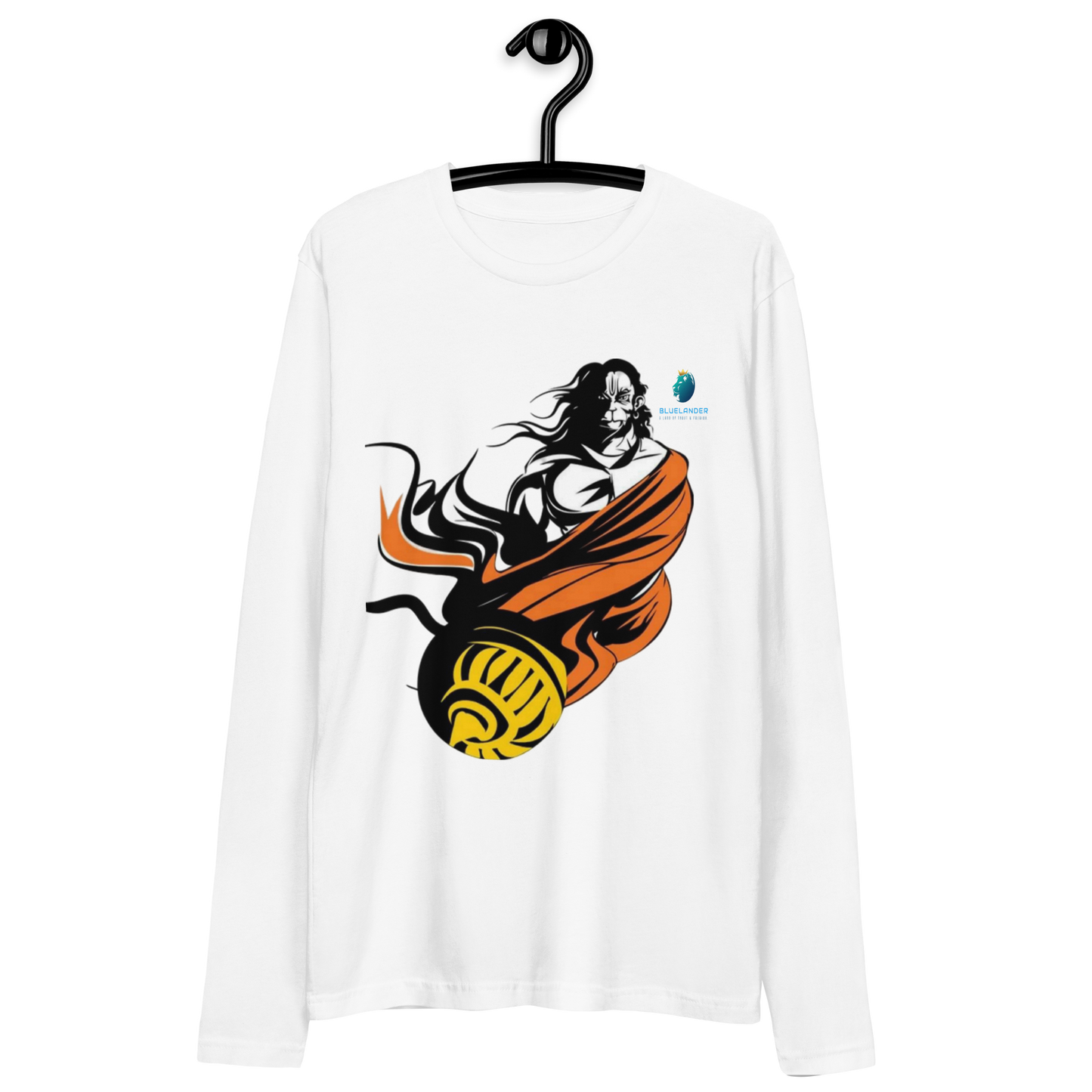 Hanuman's Strength, Modern Style: Bluelanders Premium Full-Sleeve T-Shirt
