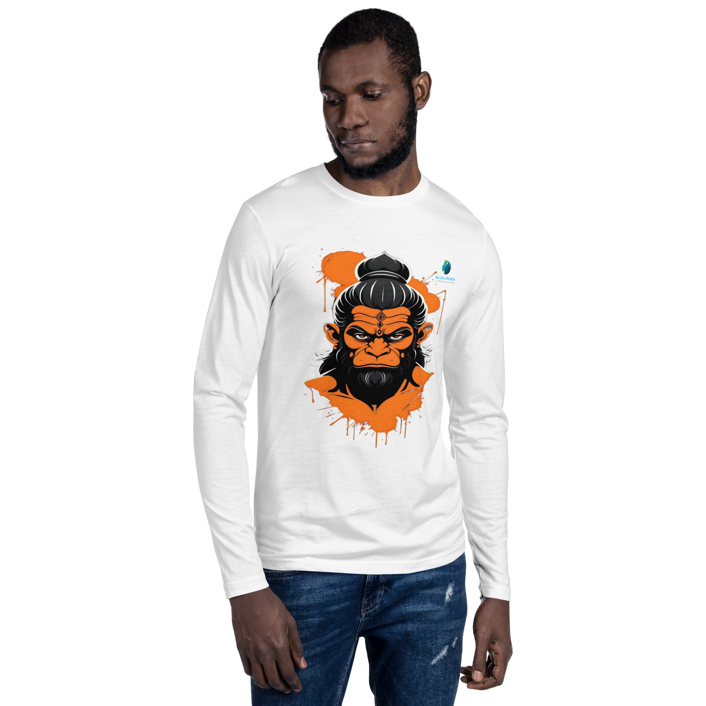 Premium Unisex Hanuman Grace Bhastra T-shirt: Divine Power & Comfort | Bluelander