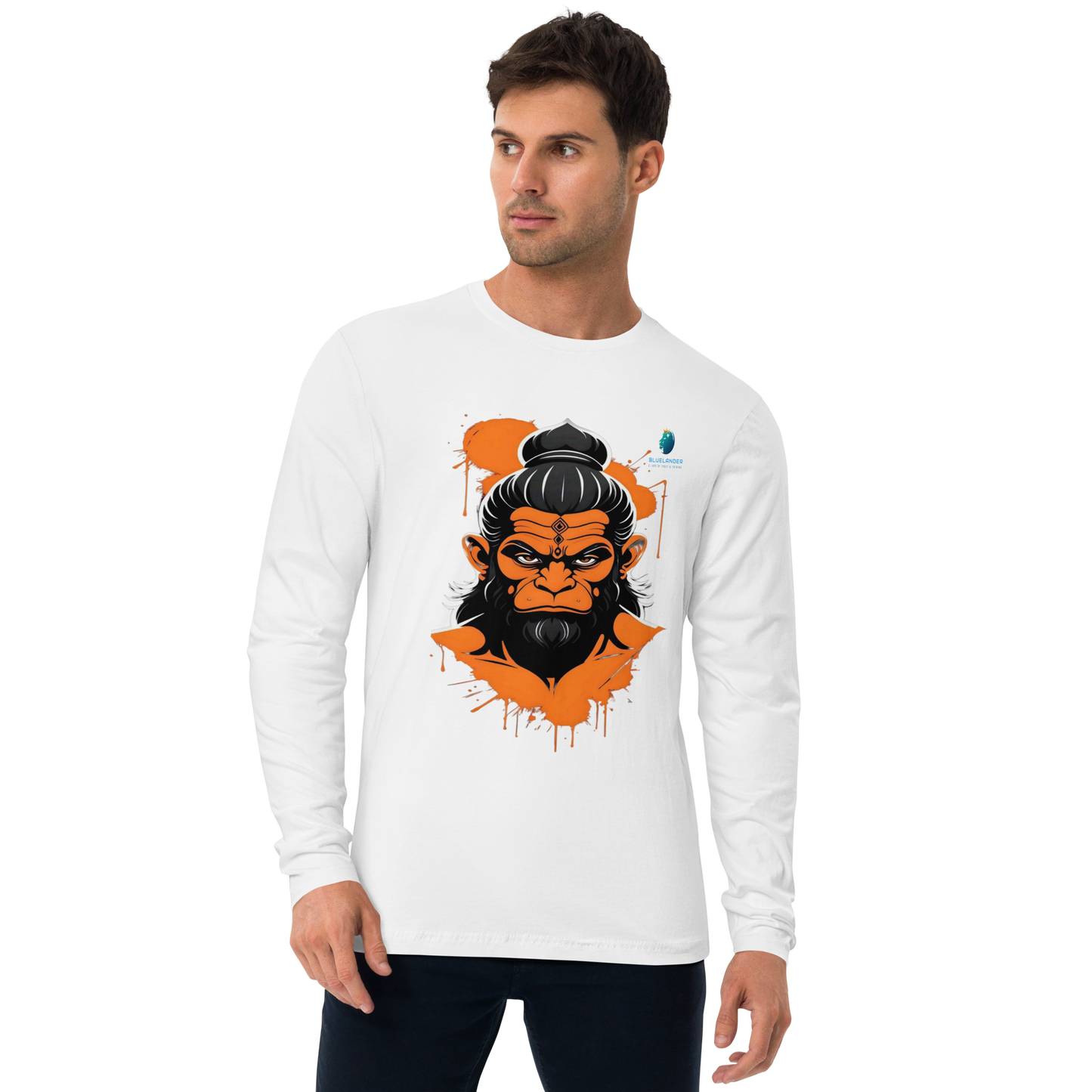 Premium Unisex Hanuman Grace Bhastra T-shirt: Divine Power & Comfort | Bluelander