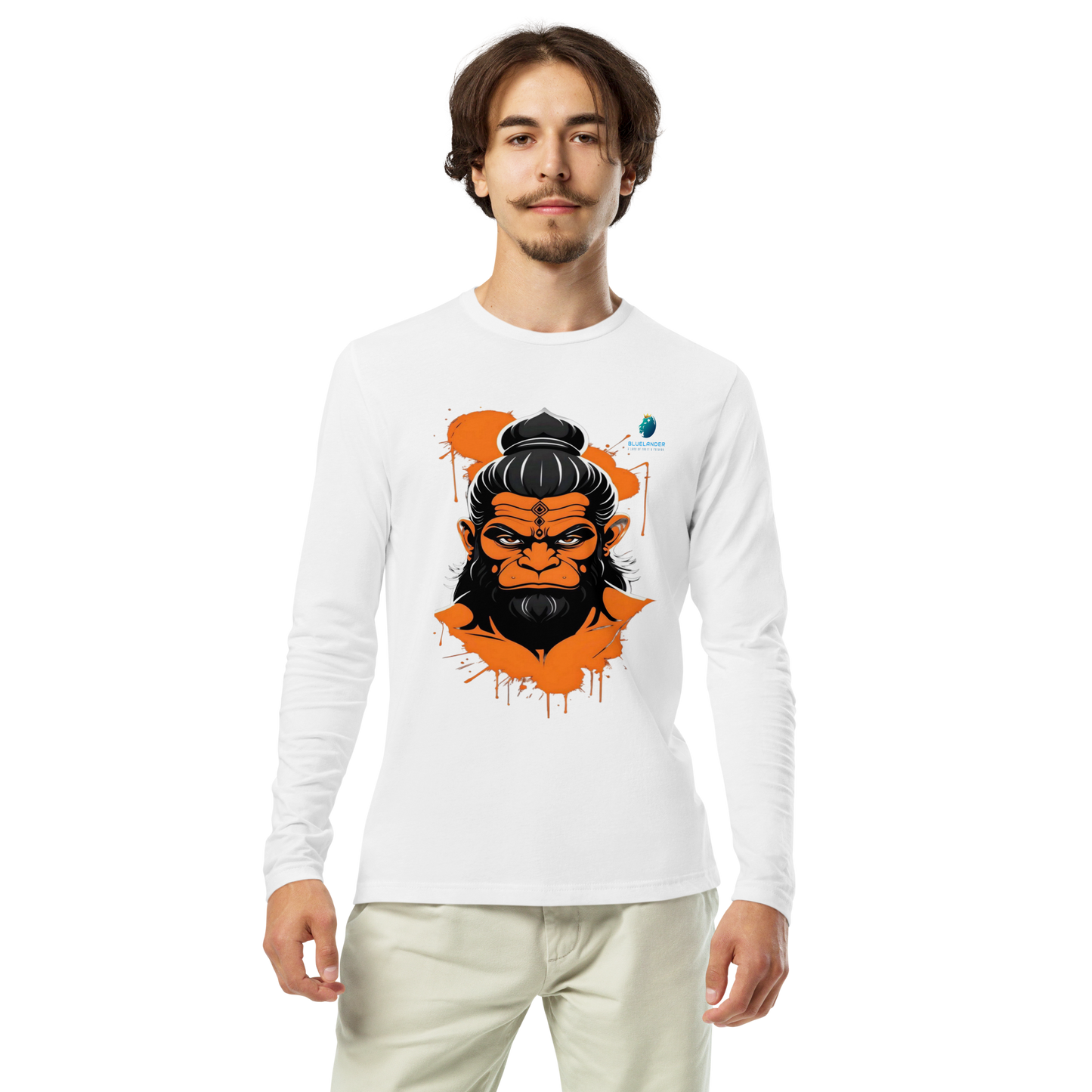 Premium Unisex Hanuman Grace Bhastra T-shirt: Divine Power & Comfort | Bluelander