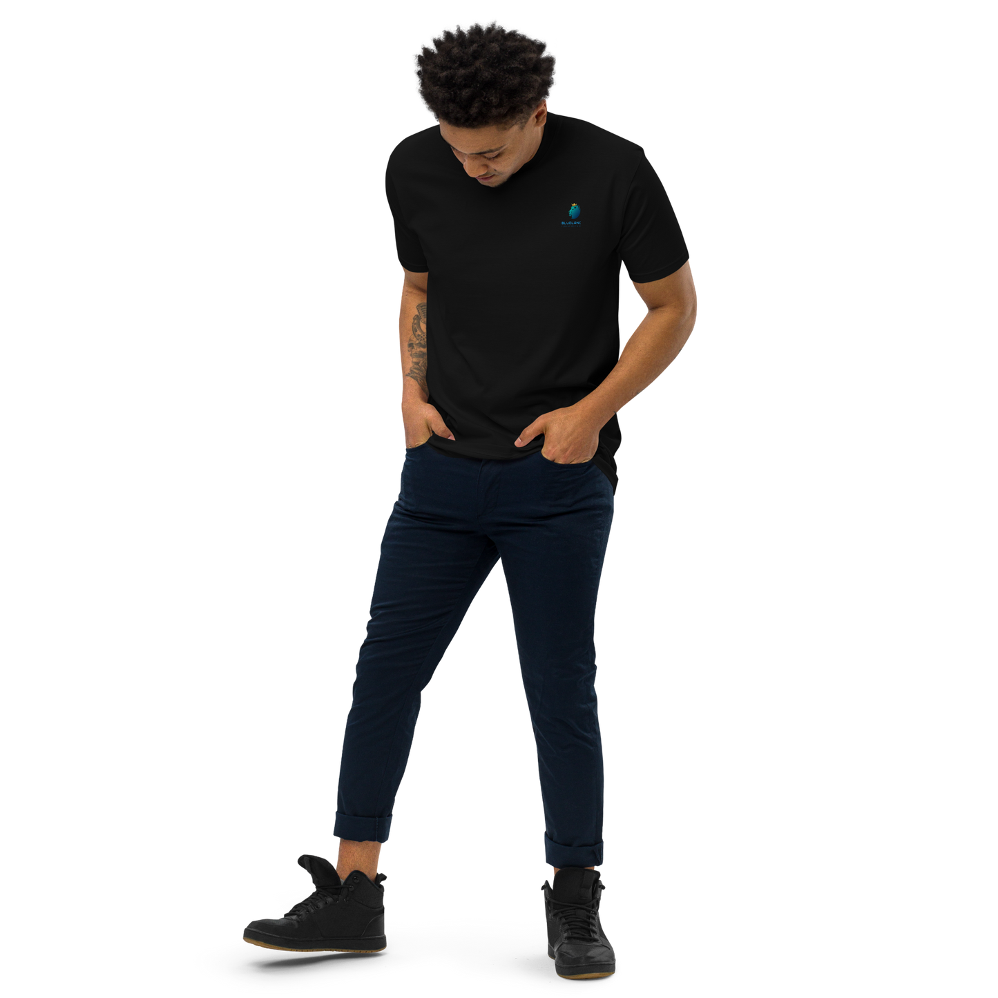 Premium Bluelander Cotton Unisex T-Shirt | Bio Washed | Unique Back Print Show drafts