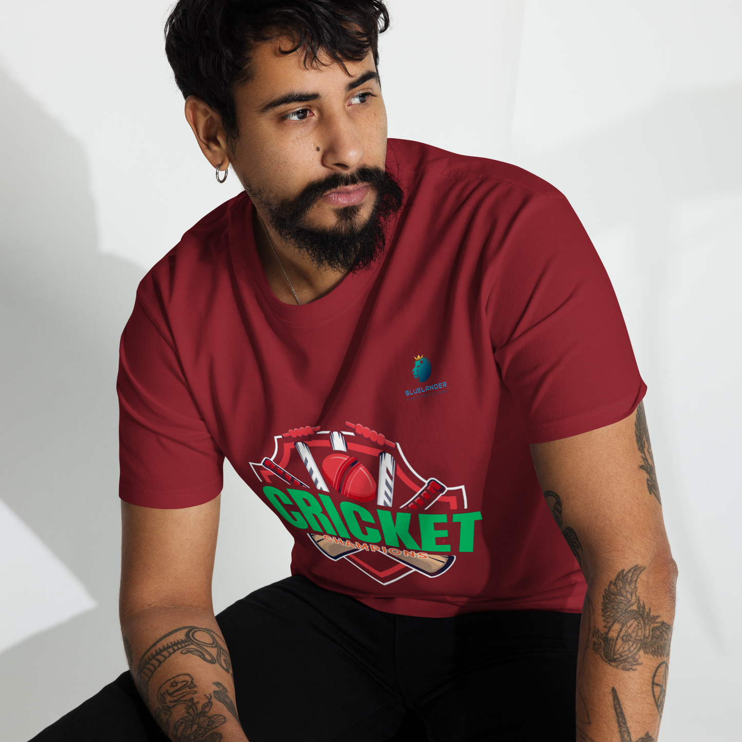 Bluelanders: Premium Cotton Unisex Half-Sleeve T-Shirt : Timeless Style.