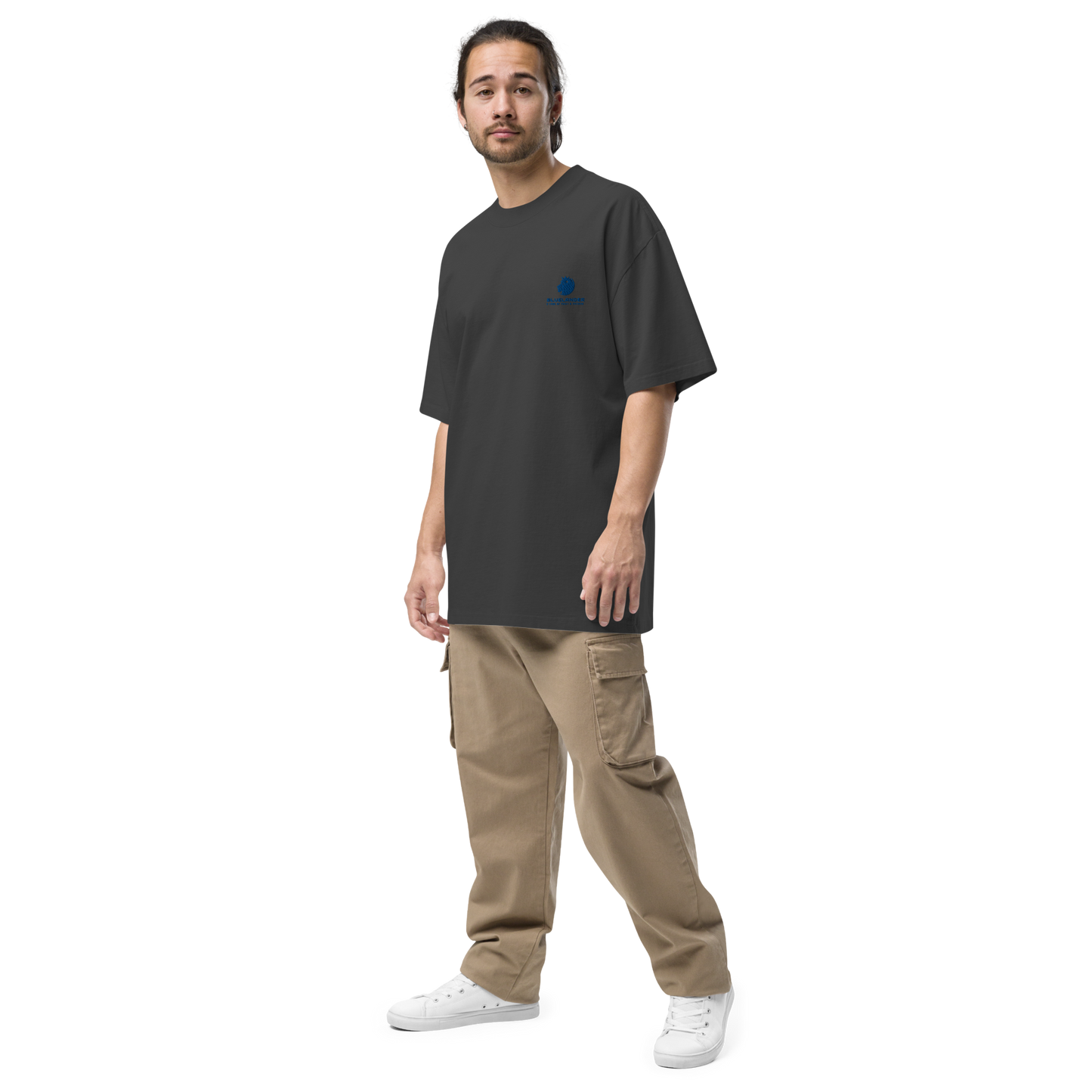 Style Meets Comfort: Bluelander Terry Oversized T-Shirt | 90% Cotton 10% Polyester | Unisex Fit | Pre-Shrunk & Drop Shoulder Design | Explore Now!