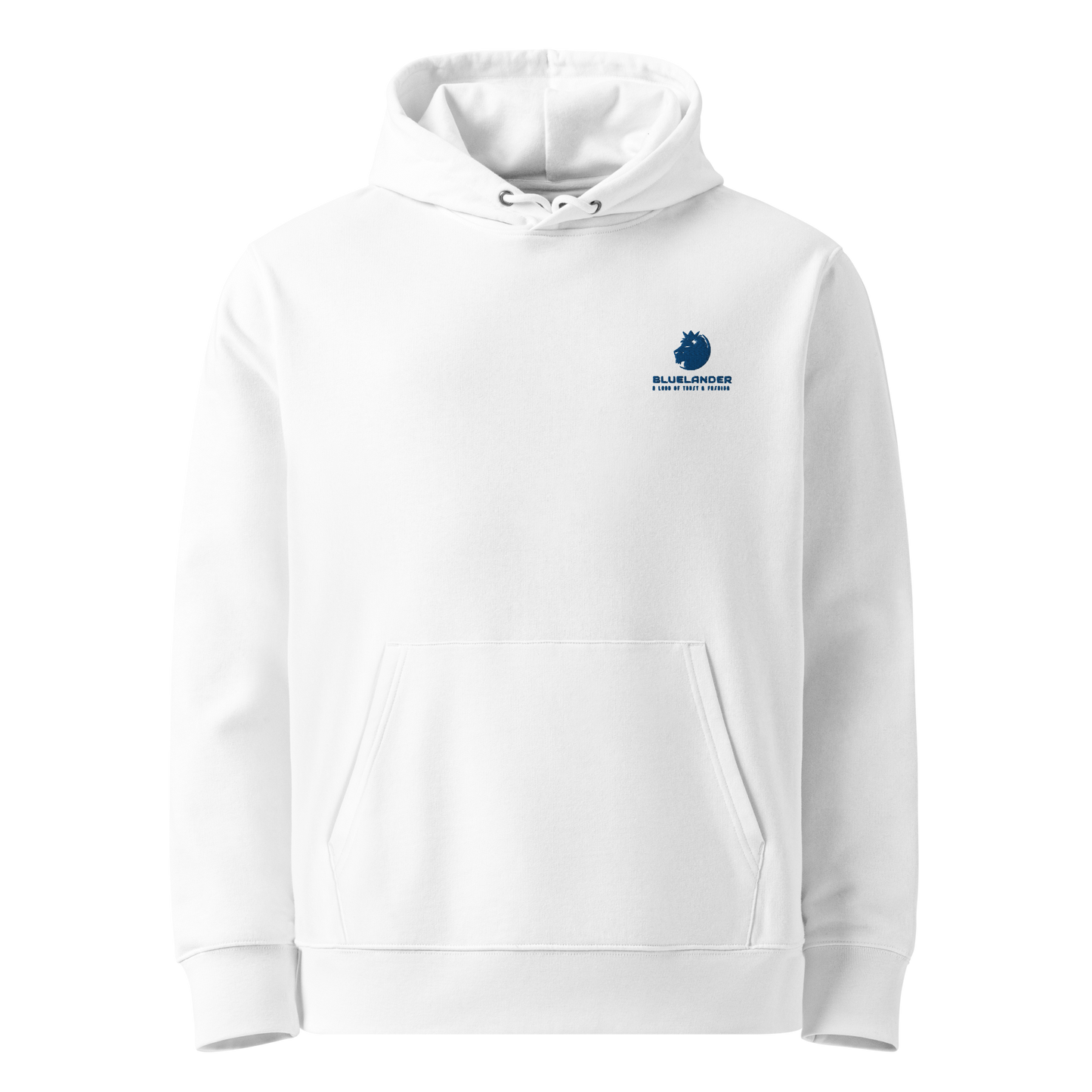 Bluelander Unisex Hoodie: 300 GSM Soft Cotton, Derby Ribbed.