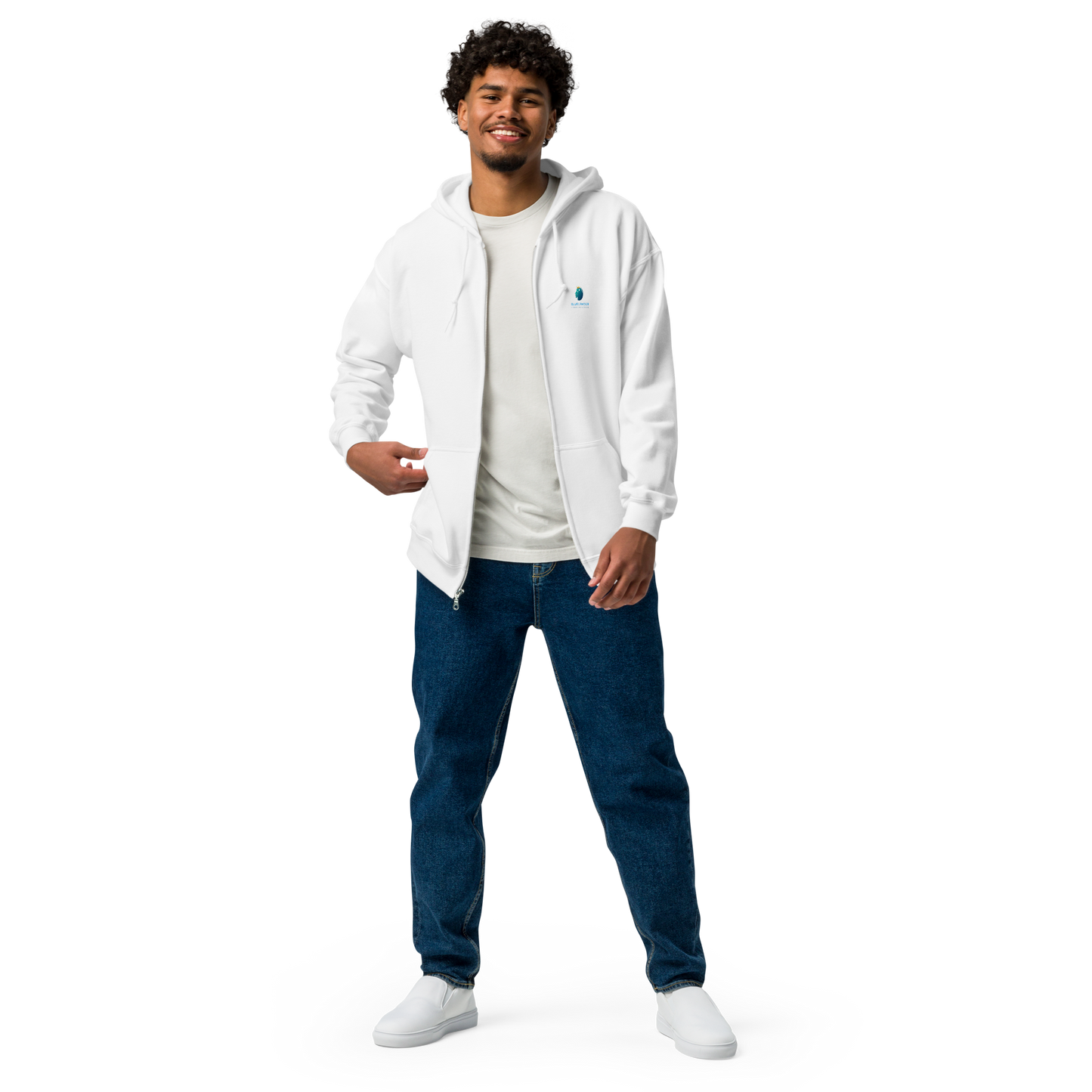 Heavyweight Comfort, Urban Style: Bluelanders Unisex Zip-Up Hoodie