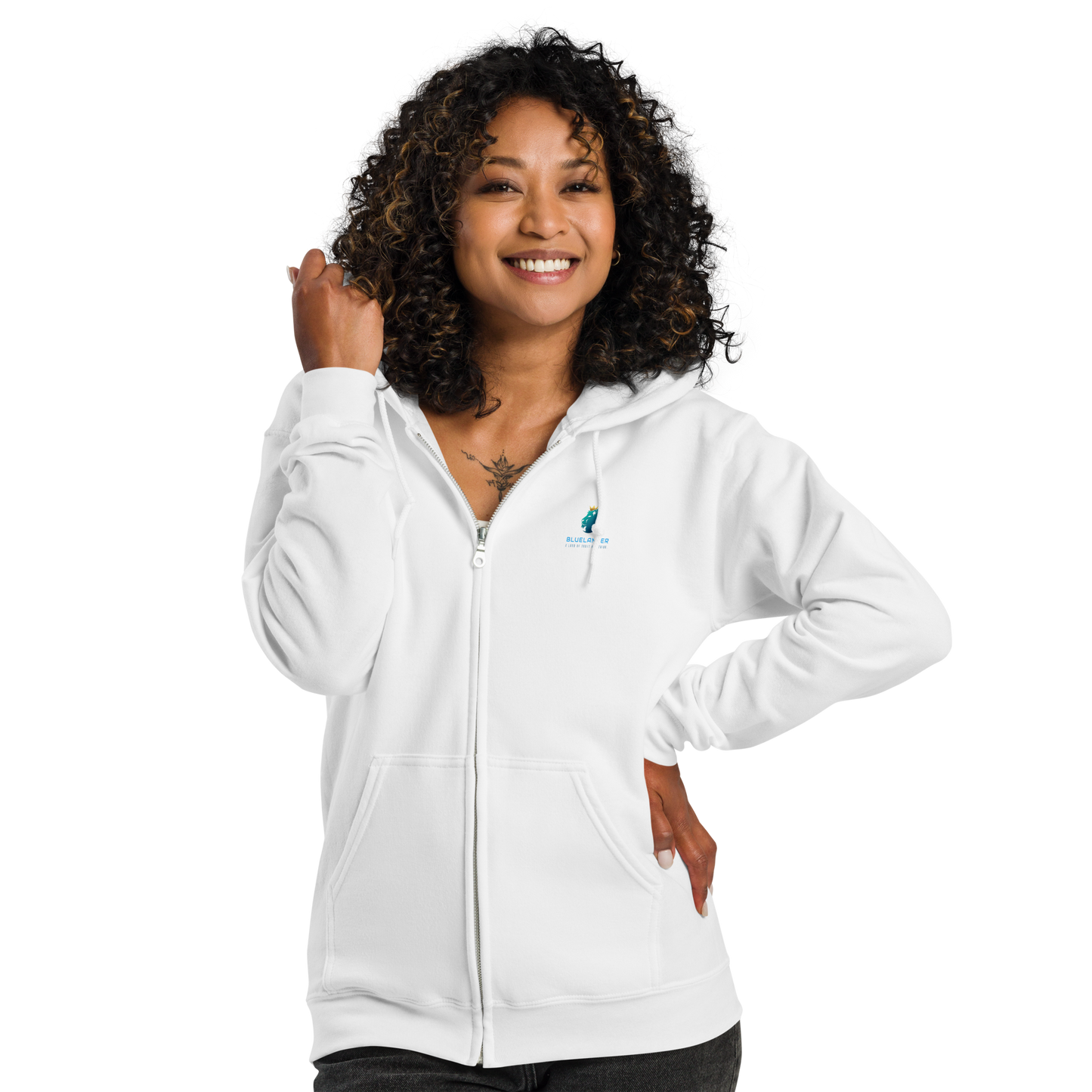 Heavyweight Comfort, Urban Style: Bluelanders Unisex Zip-Up Hoodie
