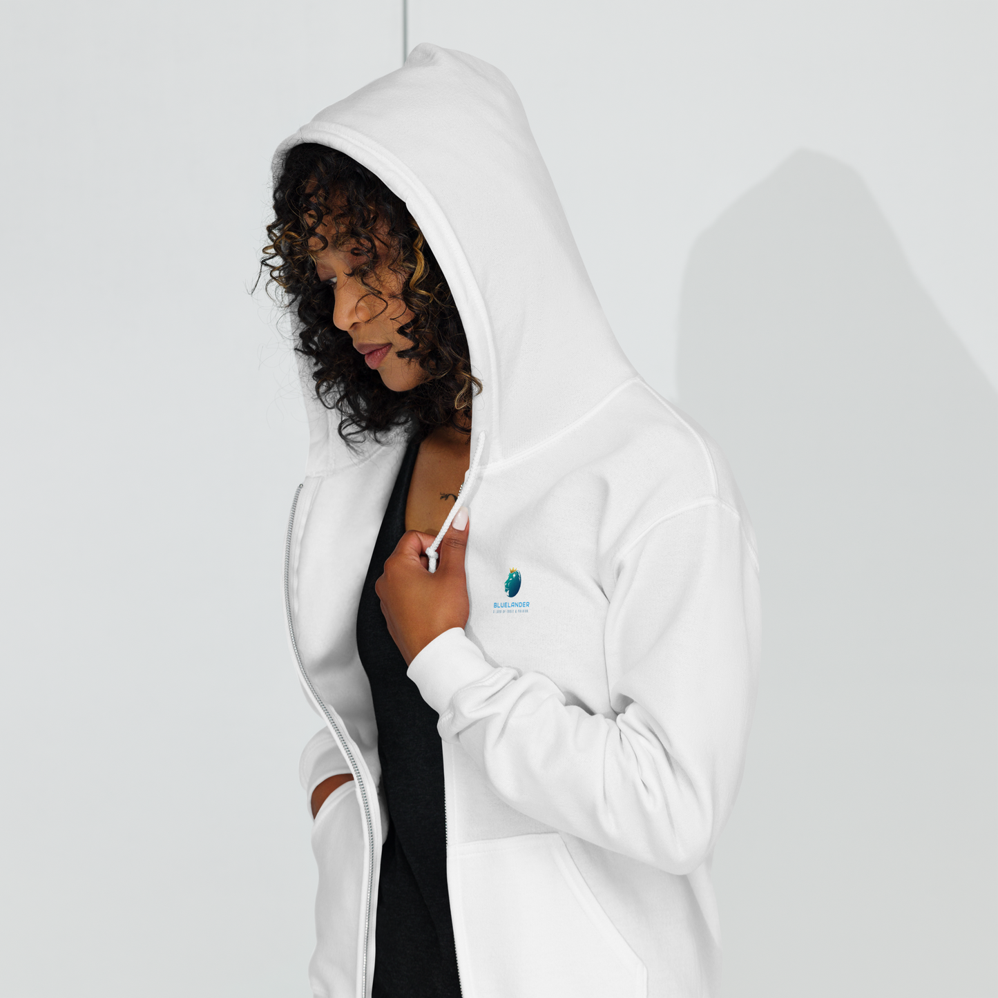 Heavyweight Comfort, Urban Style: Bluelanders Unisex Zip-Up Hoodie