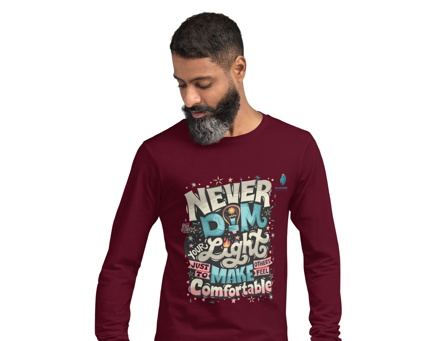 Bluelanders: Comfort Redefined - Unisex Premium Cotton Bio-Washed Full-Sleeve T-Shirt.