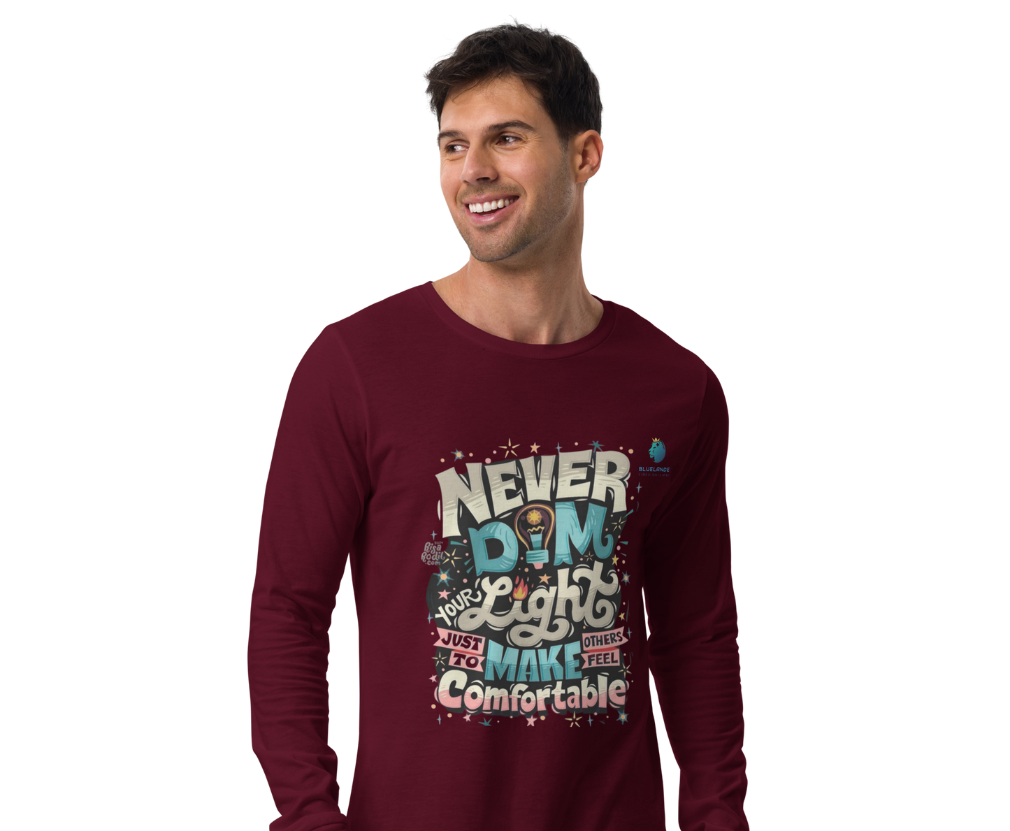 Bluelanders: Comfort Redefined - Unisex Premium Cotton Bio-Washed Full-Sleeve T-Shirt.
