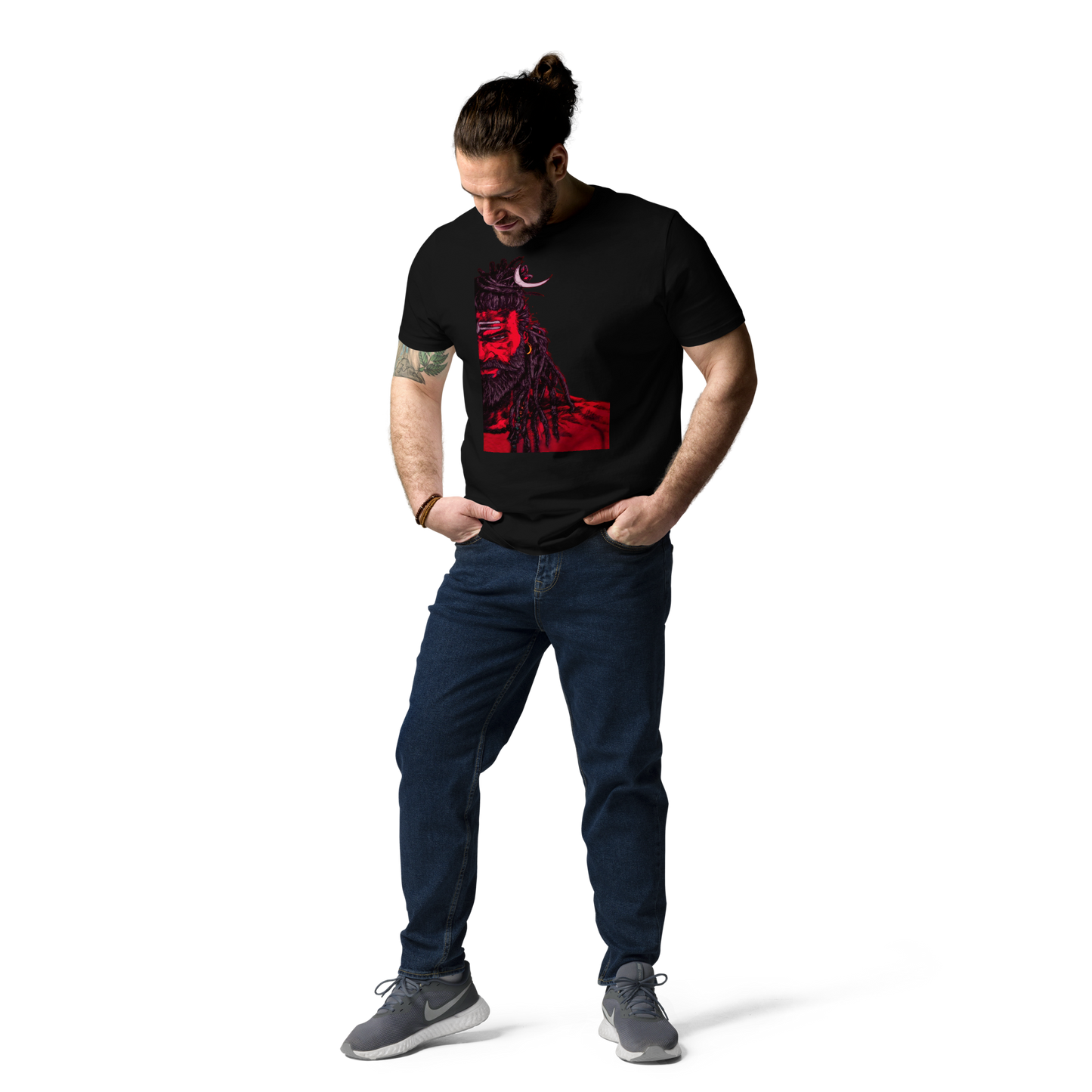 Adorn Yourself with Divine Shiva Vastra - Experience Shiva's Grace with Bluelander's Premium Unisex Cotton T Shirt.
