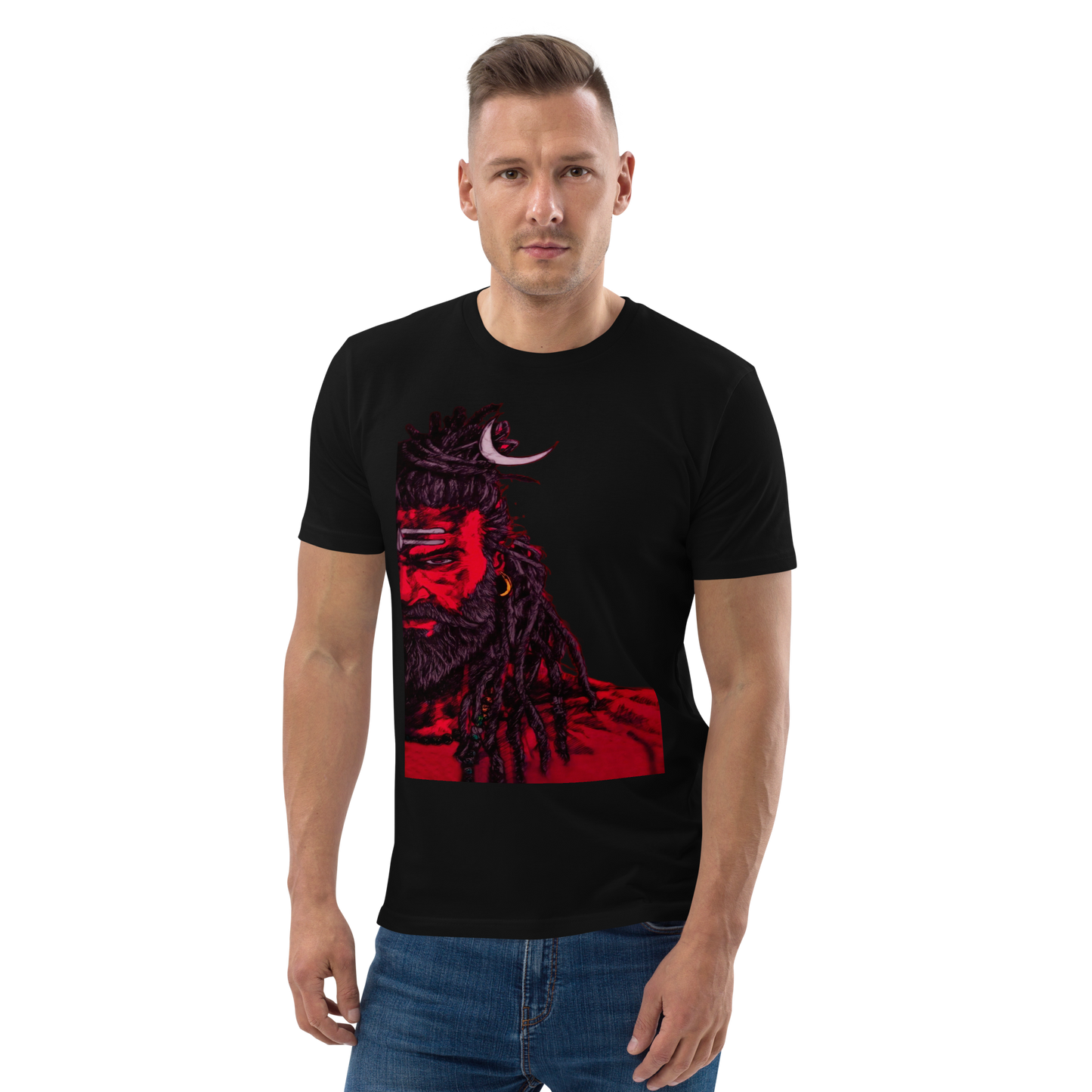 Adorn Yourself with Divine Shiva Vastra - Experience Shiva's Grace with Bluelander's Premium Unisex Cotton T Shirt.