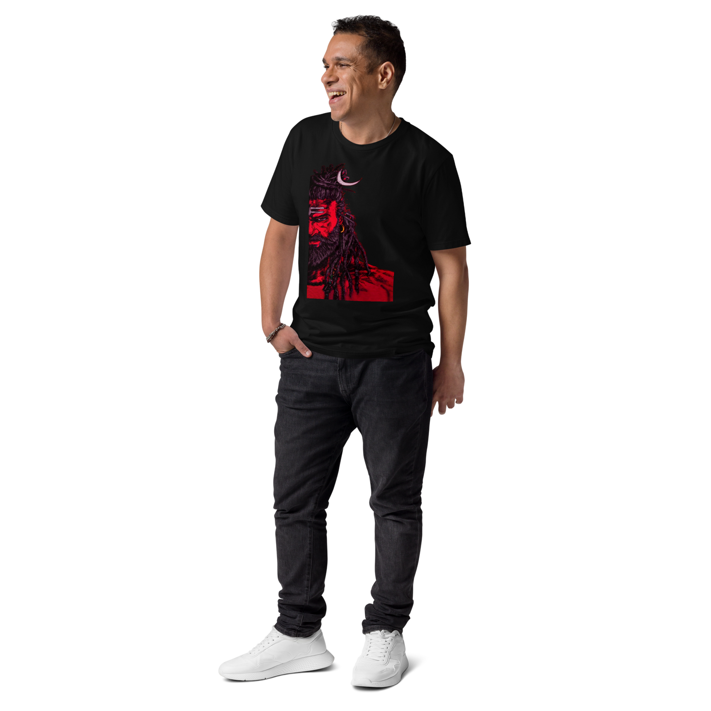 Adorn Yourself with Divine Shiva Vastra - Experience Shiva's Grace with Bluelander's Premium Unisex Cotton T Shirt.