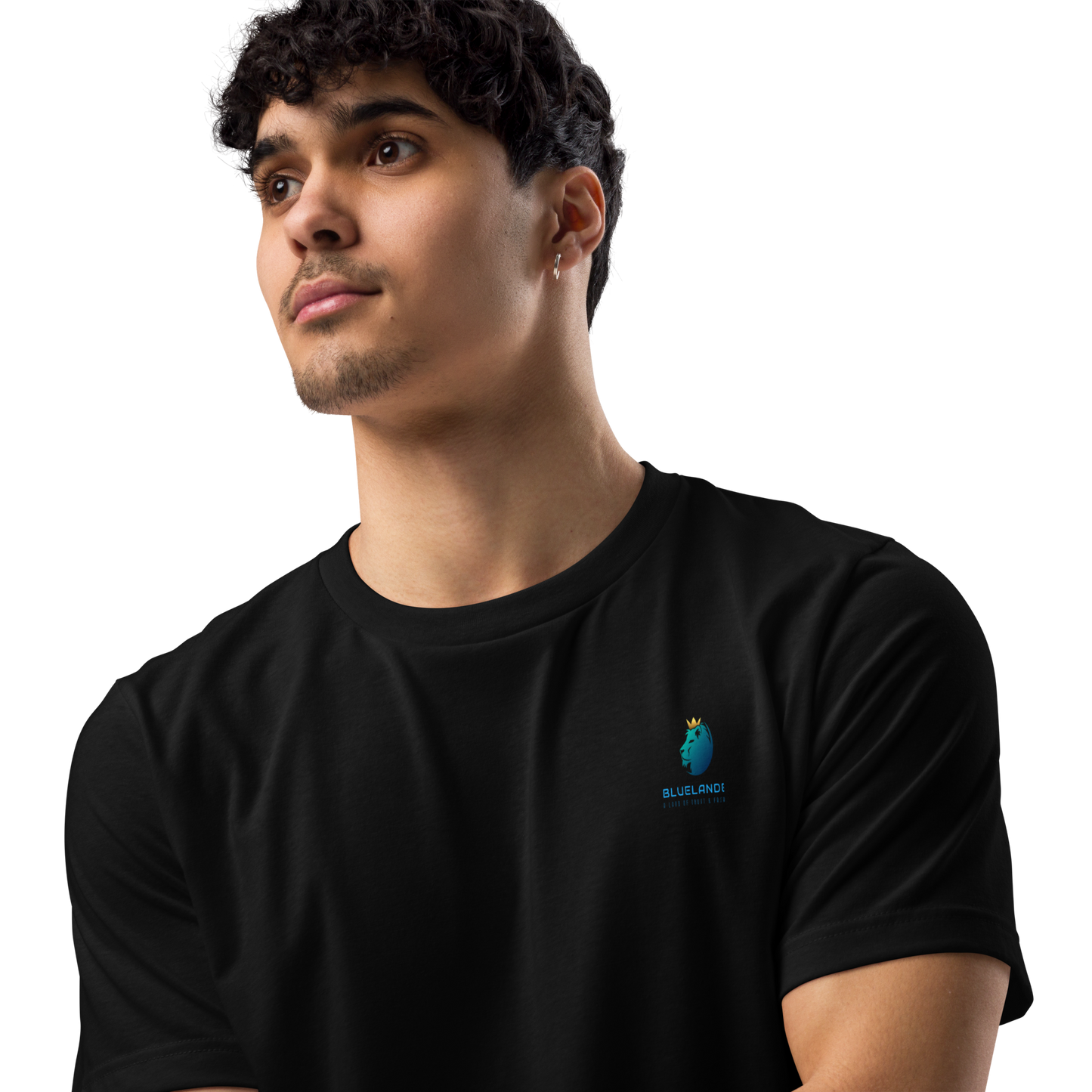 Premium Bluelander Cotton Unisex T-Shirt | Bio Washed | Unique Back Print Show drafts