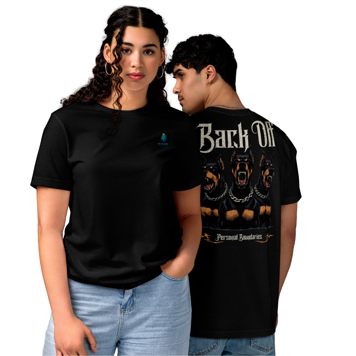 Premium Bluelander Cotton Unisex T-Shirt | Bio Washed | Unique Back Print Show drafts