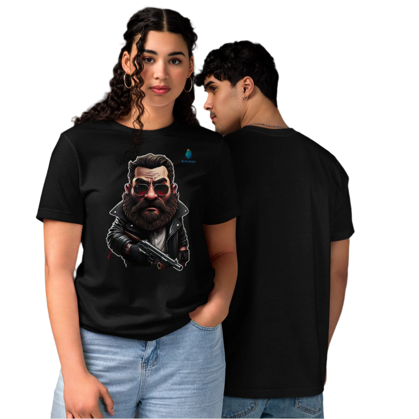 Bluelander's Premium Unisex Cotton Bio-Washed Half-Sleeve T-Shirt