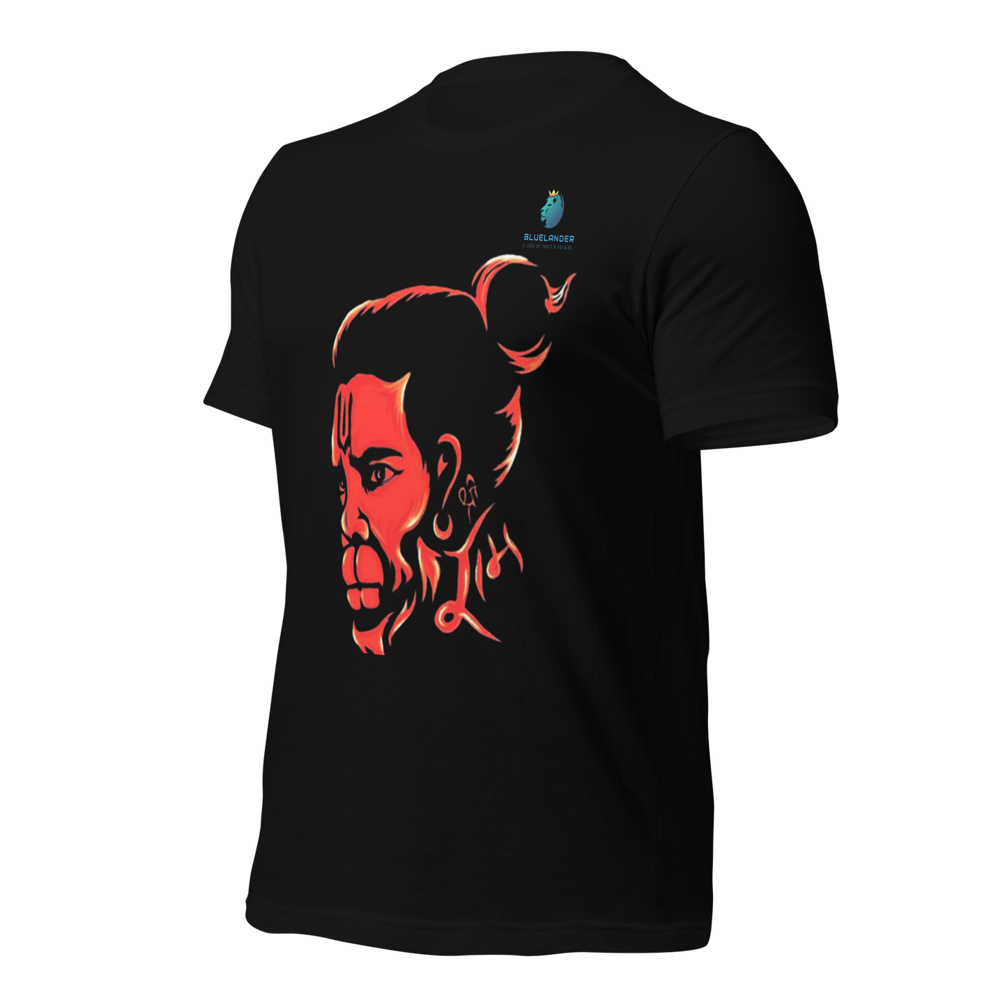 Hanuman's Blessing, Soft and Pure: Bluelanders Divine Protection premium cotton T-Shirt.