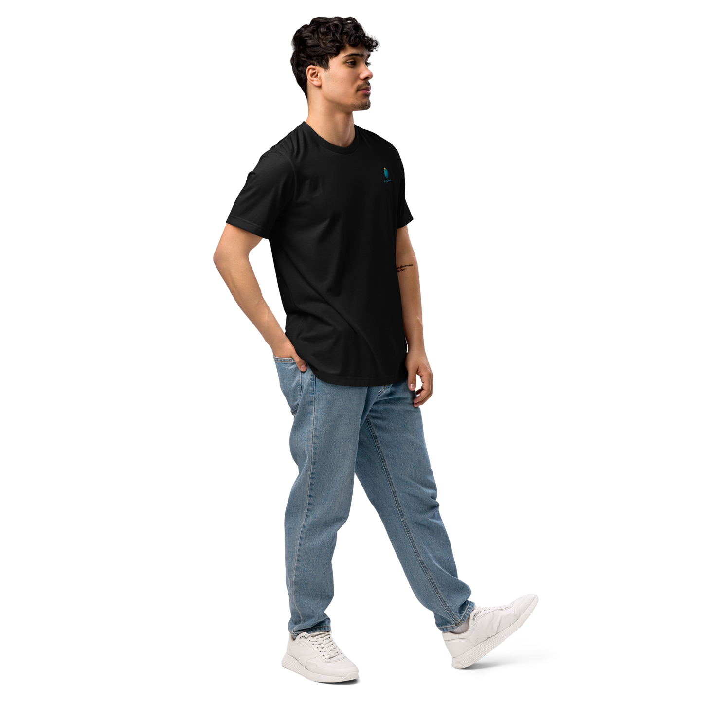 Premium Bluelander Cotton Unisex T-Shirt | Bio Washed | Unique Back Print Show drafts