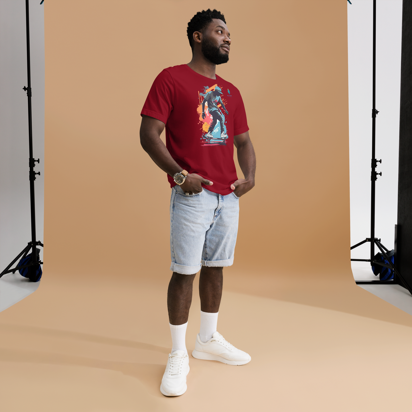 Trendsetter: Bluelander's Premium Cotton Bio-Washed Half-Sleeve T-Shirt.