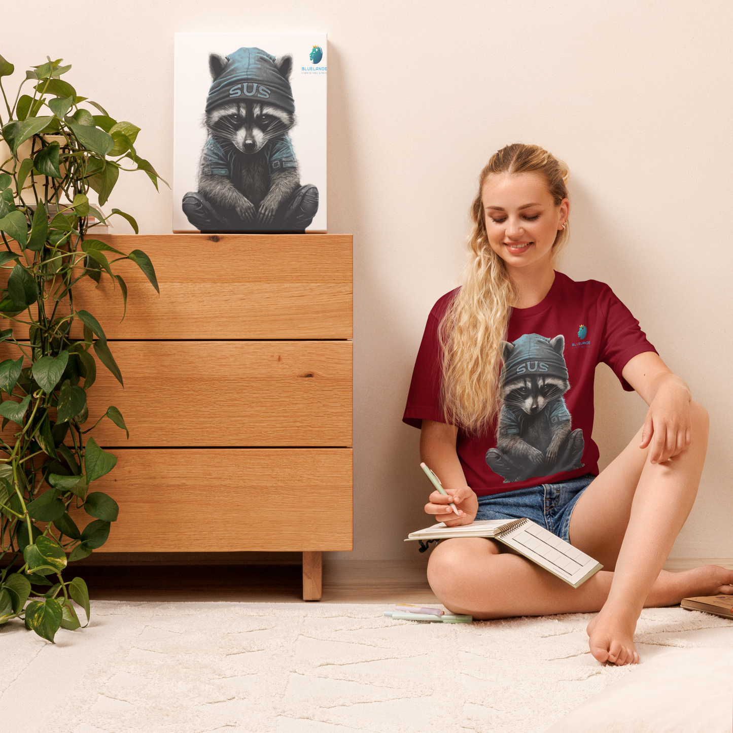 Be the Trend: Bluelander's Bio washed Unisex Premium Cotton T-Shirt.
