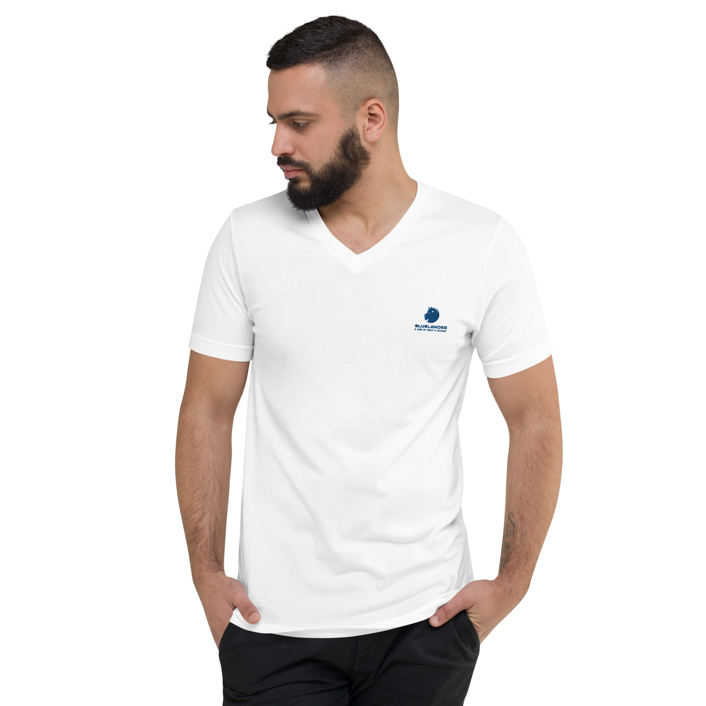Discover Ultimate Comfort: Bluelander V-Neck Full Sleeve T-Shirt | 100% Cotton | Pre-Shrunk & Bio Washed,Explore Now!
