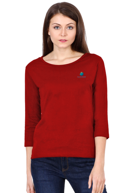 Bluelander Female Round Neck Half Sleeve: Elevate your everyday style with comfort and elegance.