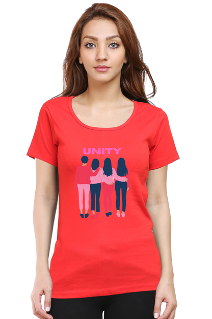 BlueLander's Cotton Half Sleeve T-Shirts: Enhanced Design, Supreme Comfort for Girls and Women – A Sign of Unity in Style and Comfort.