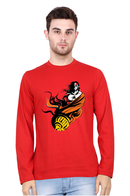Hanuman's Strength, Modern Style: Bluelanders Premium Full-Sleeve T-Shirt