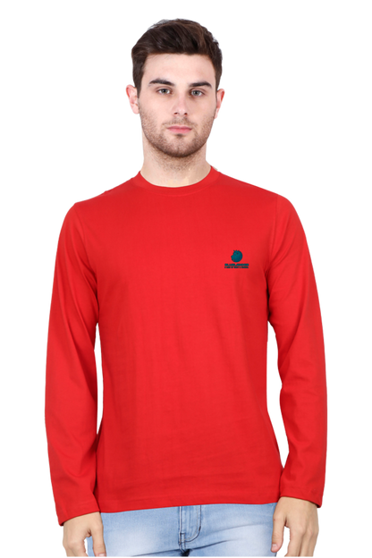 Revamp Your Style:Bluelander Cotton Full Sleeve T-Shirt | Ultimate Comfort & 100% Cotton | Pre-Shrunk & Bio Washed - Elevate Your Fashion!