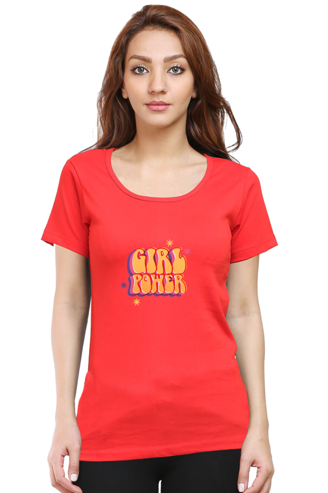 Bluelander Classic Cotton Female Half Sleeve T-Shirt: Unleash Girl Power with Style and Comfort