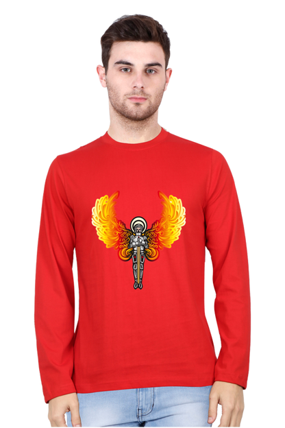 Glow Up Your Nights: Bluelander's Night Glow Cotton Full Sleeve T-Shirt Illuminates Your Style with Futuristic Designs!