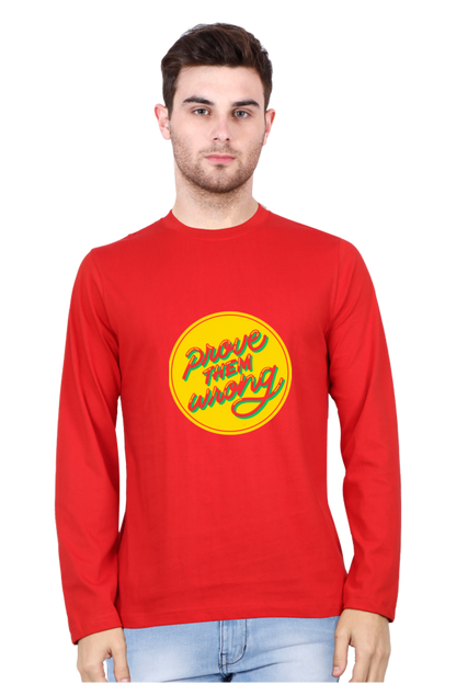 Let Your T-Shirt Speak: Bluelander's Full Sleeve Cotton Tee - Make a Statement in Style!