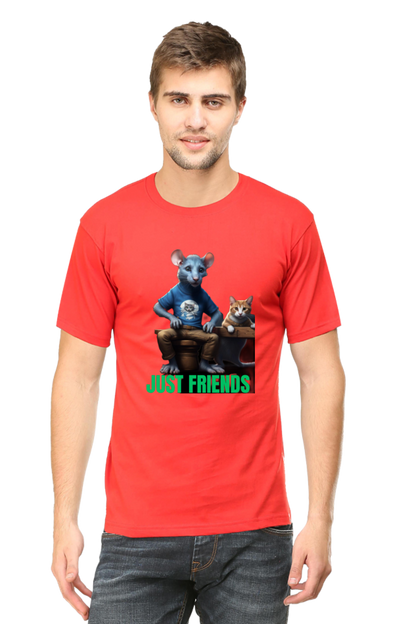BlueLander's Half Sleeve Cotton T-Shirt with Enhanced Design – Fusing AI and Human Craftsmanship.step out with style and confidence.