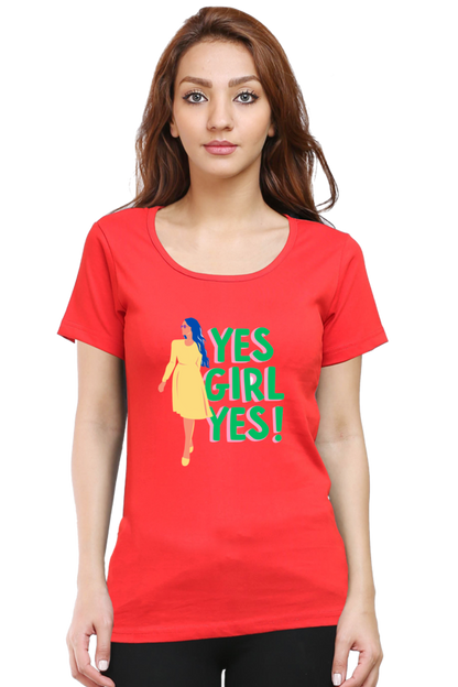 Empowering Every She: BlueLander's Girls and women's Cotton Half Sleeve T-Shirts - Enhanced Design and Supreme Comfort, Tailored for Our Sisters and Moms in India.