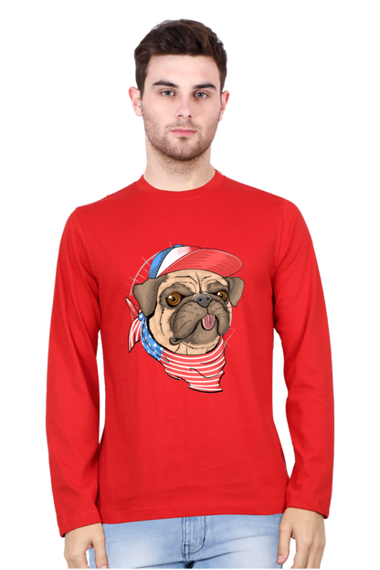 Brighten Your Day with Bluelander Cotton Full Sleeve T-Shirt | 'Play with Colors, Take the Pain Out' Design | 100% Cotton, Pre-Shrunk, Bio Washed