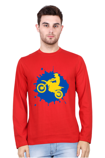 Bluelander's Cotton Full Sleeve T-Shirt: Ride in Style with Safety in the Best Designs!