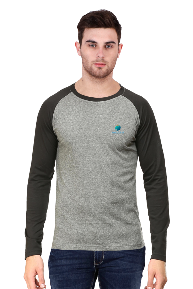 Farewell to Ordinary Tees: Elevate Your Look with Bluelander's Raglan Cotton Full Sleeve T-Shirt!