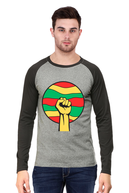 Unleash Your Style with Bluelander's Raglan Cotton Full Sleeve T-Shirt: Get Noticed Wherever You Go!