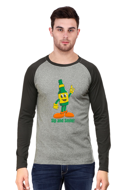 Style Redefined: Bluelander's Raglan Cotton Full Sleeve Tee!
