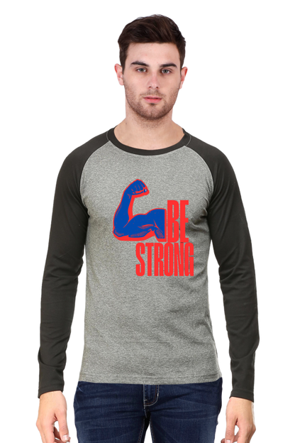 Stay Strong, Stay Stylish: Bluelander Raglan Full Sleeve T-Shirt – Elevate Your Comfort and Resilience with Supreme Design.