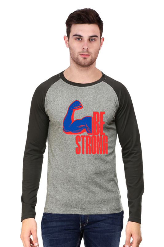 Stay Strong, Stay Stylish: Bluelander Raglan Full Sleeve T-Shirt – Elevate Your Comfort and Resilience with Supreme Design.