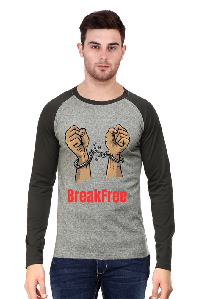 Bluelander's Raglan Cotton Full Sleeve T-Shirt: Unleash Revolutionary Designs, Set the Trend!