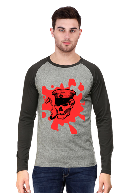 Step into Tomorrow: Bluelander's Raglan Cotton Full Sleeve T-Shirt - Embrace Futuristic Designs, Bid Farewell to the Past!