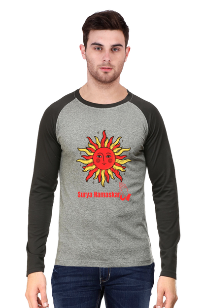 Color Your World with Comfort: Bluelander's Raglan Cotton Full Sleeve Tee!