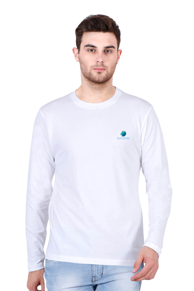 Stand Out in Style: Bluelander Full Sleeve Cotton T-Shirts – Enhanced Back Design for Supreme Comfort and Timeless Elegance.